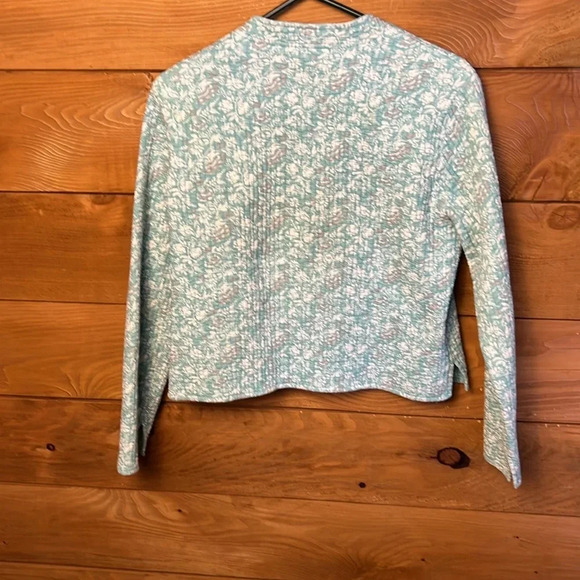 ORVIS womens lightweight jacket reversible quilted floral button up spring event - Picture 5 of 9